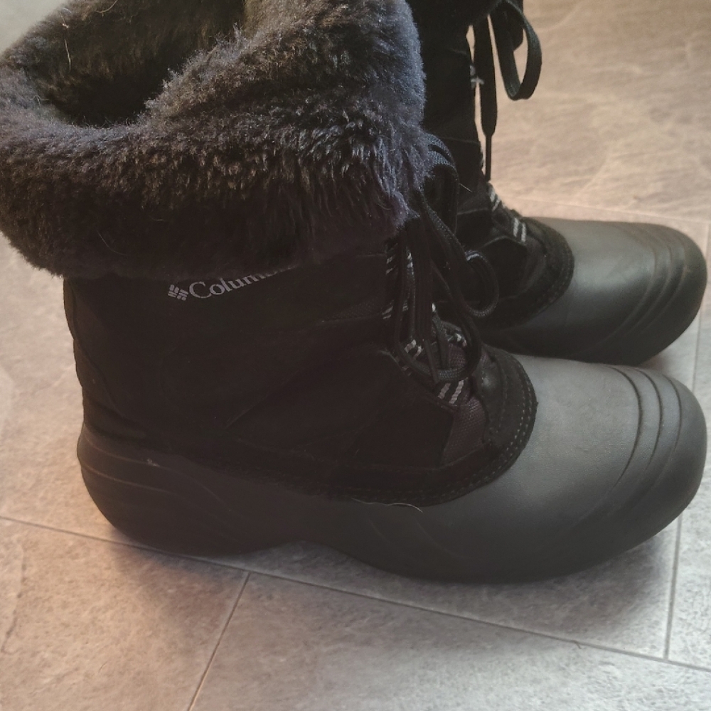 Columbia Women's Black Fur-Lined Winter Boots